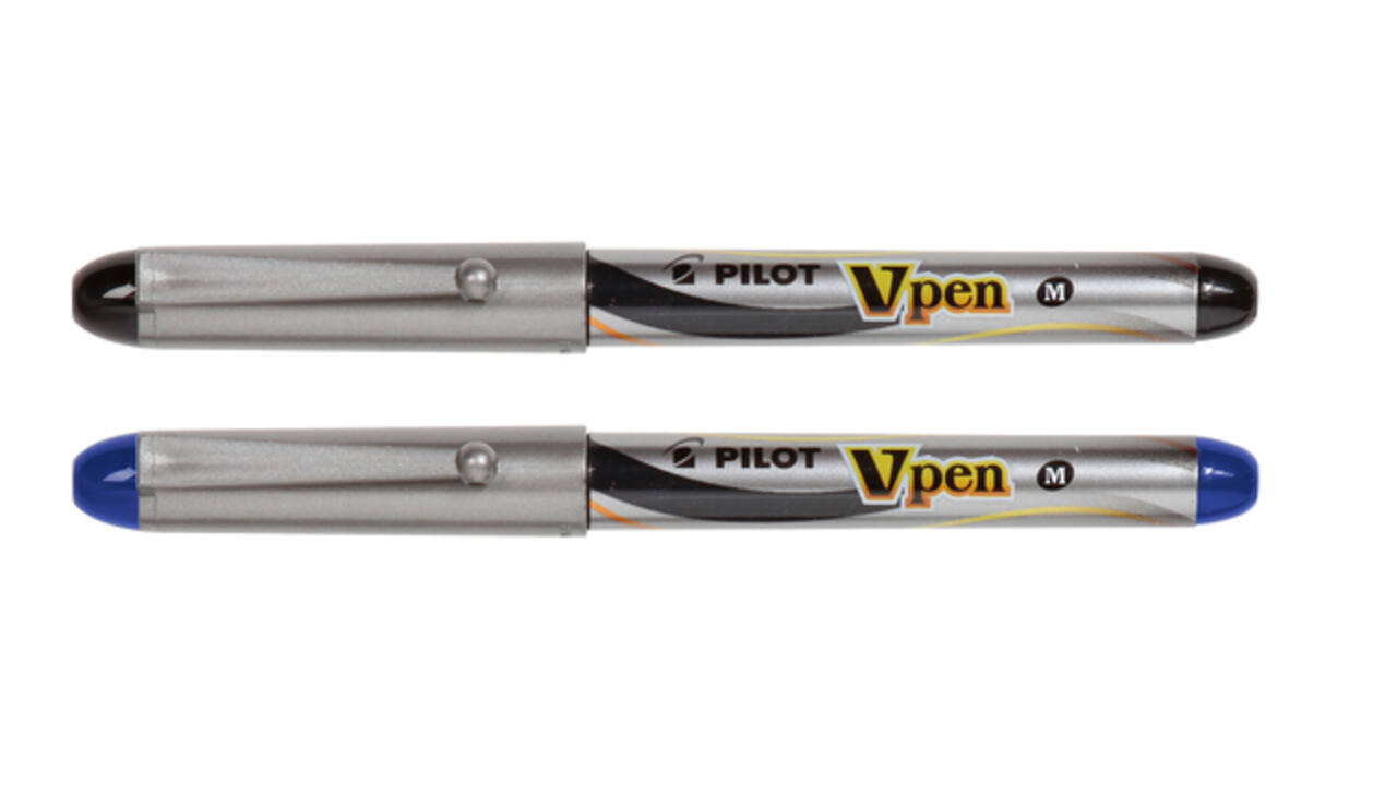 Vulpen Pilot Vpen medium zilver/blauw