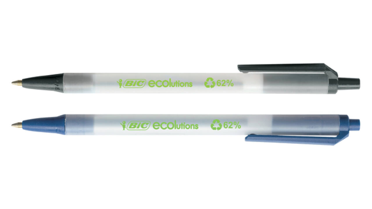 Balpen Bic Ecolutions medium zwart