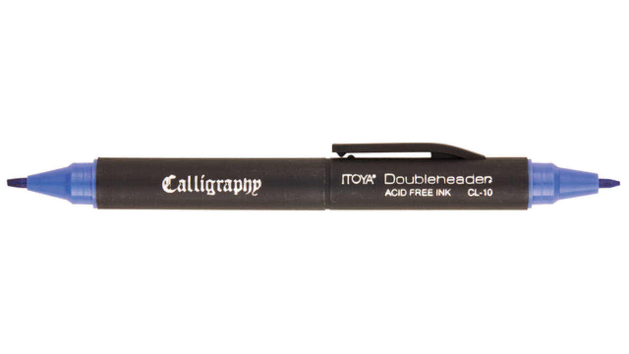 Kalligrafiepen Itoya CL-10 1.5 èn 3.0mm blauw