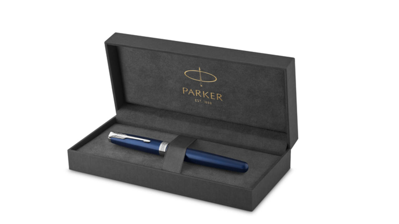 Vulpen Parker Sonnet blue lacquer CT medium