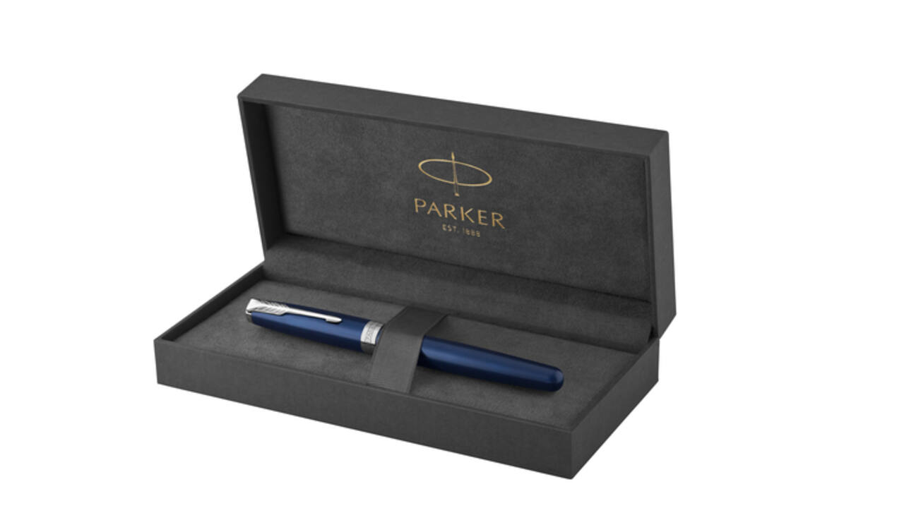 Rollerpen Parker Sonnet blue lacquer PT fijn