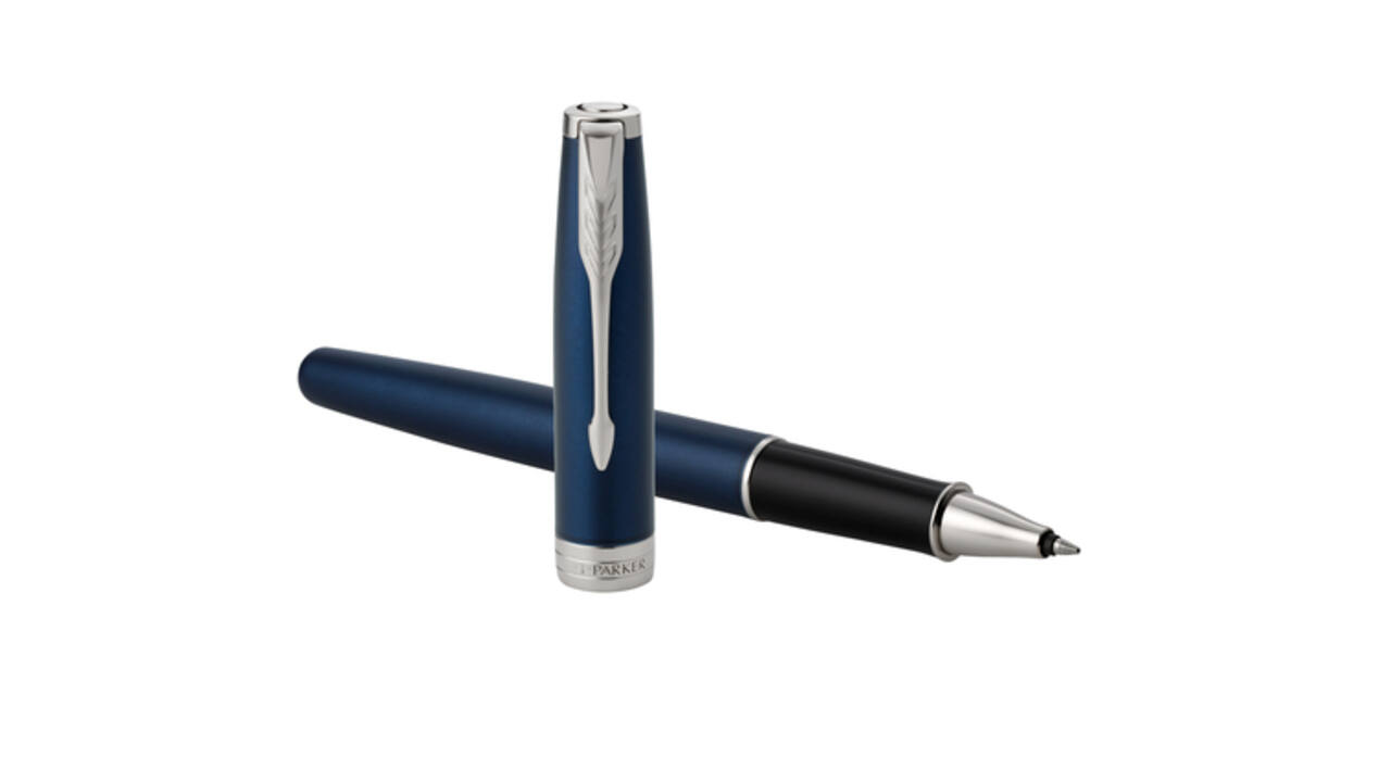 Rollerpen Parker Sonnet blue lacquer PT fijn