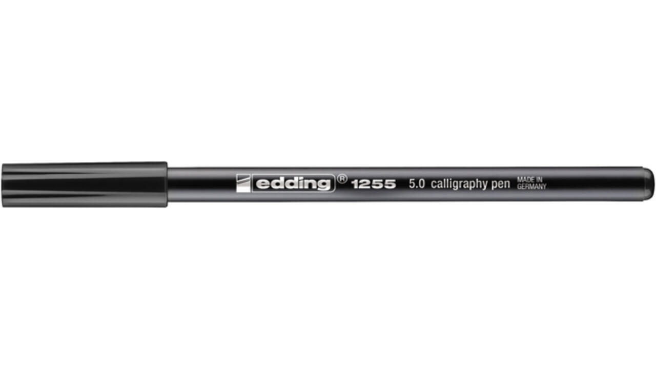 Kalligrafiepen edding 1255 5.0mm zwart