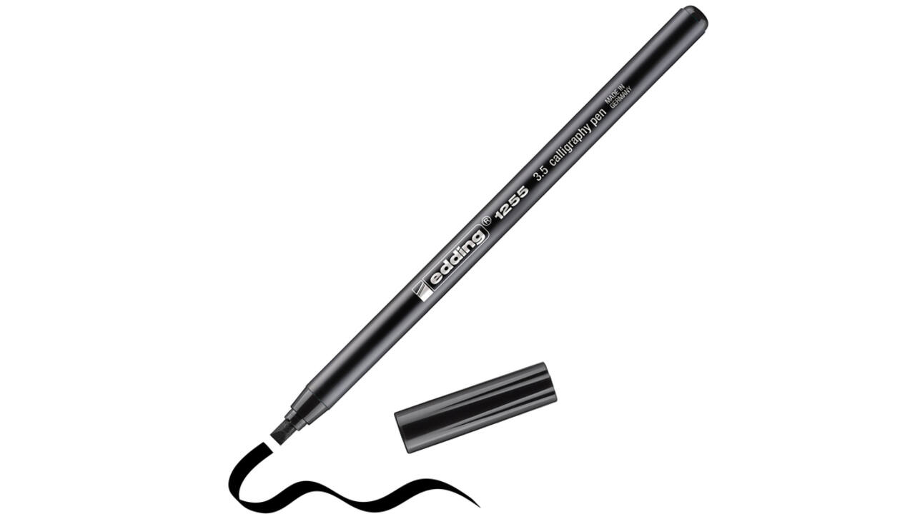 Kalligrafiepen edding 1255 3.5mm zwart