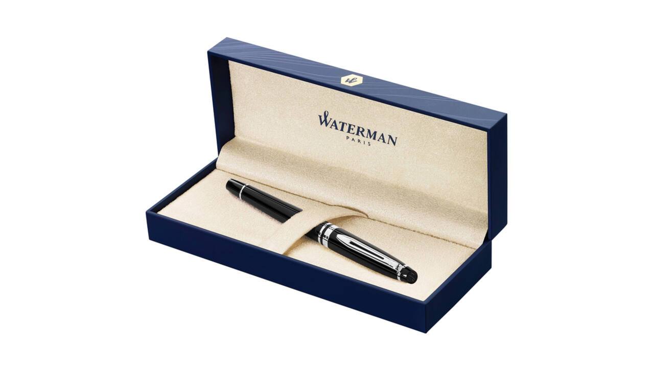 Vulpen Waterman Expert black lacquer CT medium