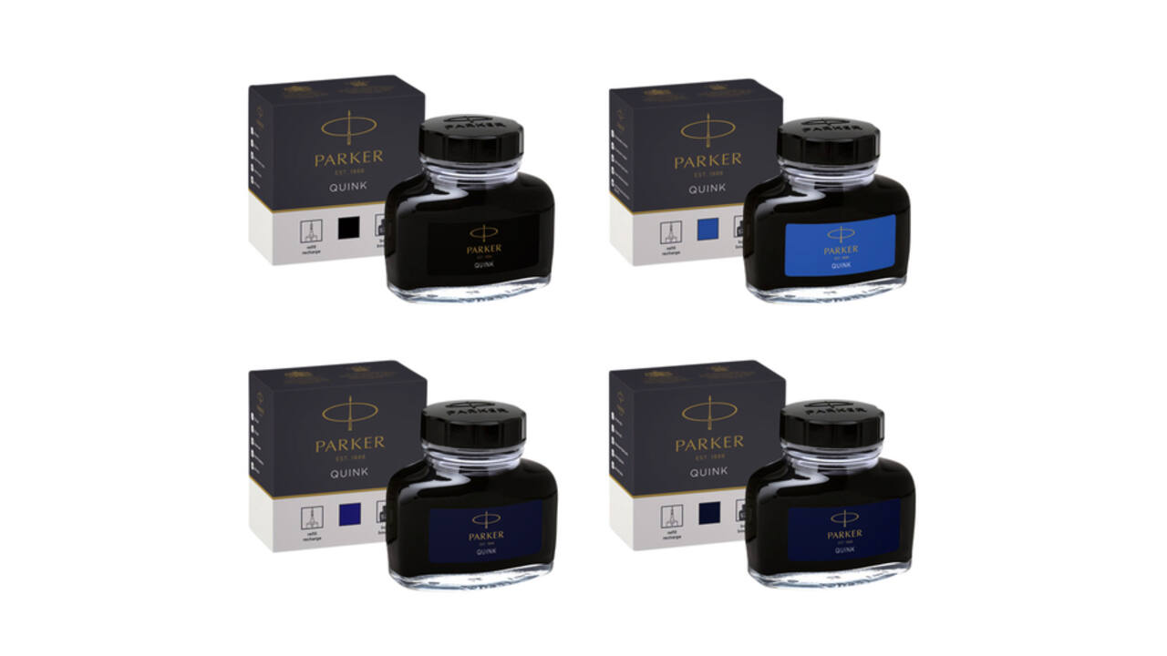 Vulpeninkt Parker Quink permanent 57ml zwart