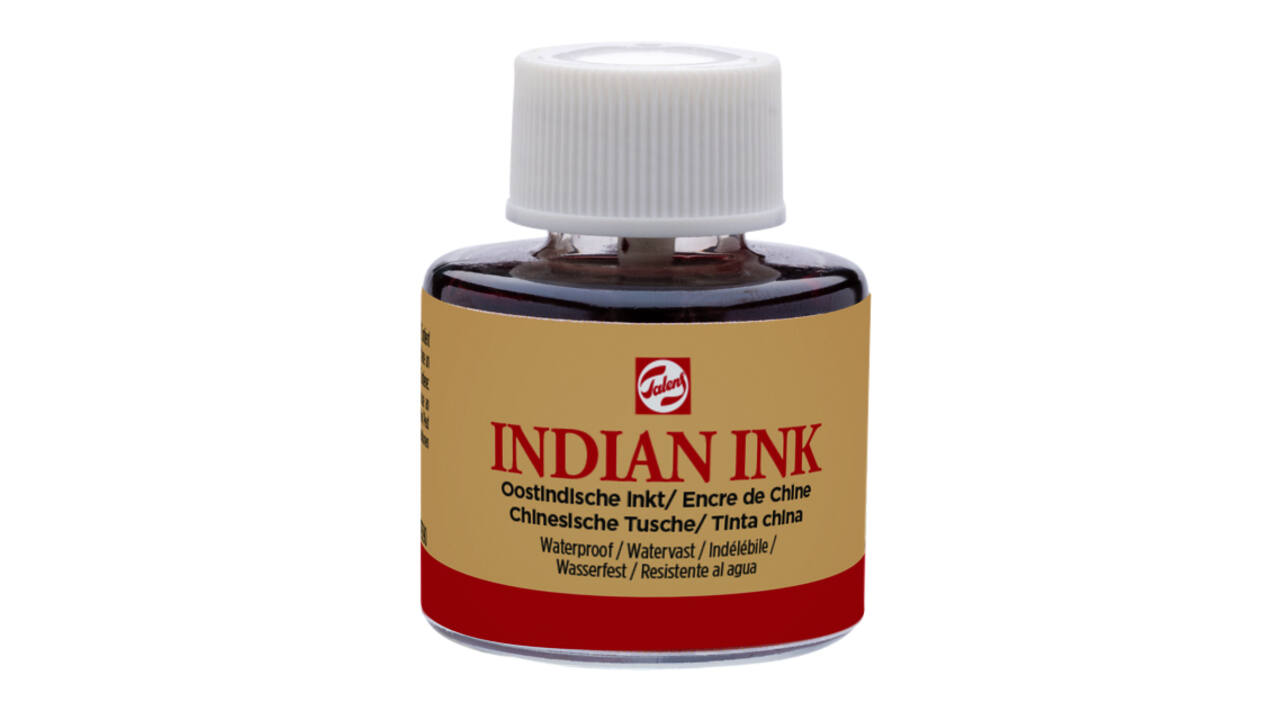 Oost-Indische inkt Talens zwart 11ml