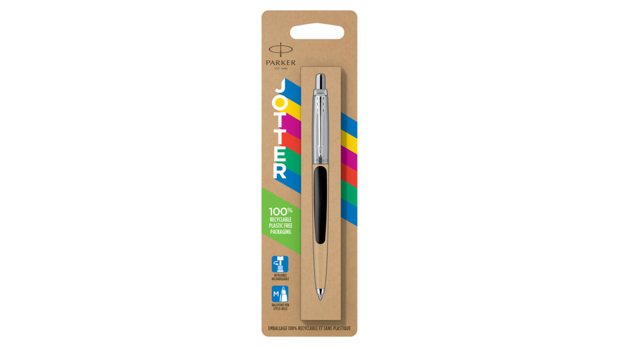 Balpen Parker Jotter Original black CT medium blister à 1 stuk