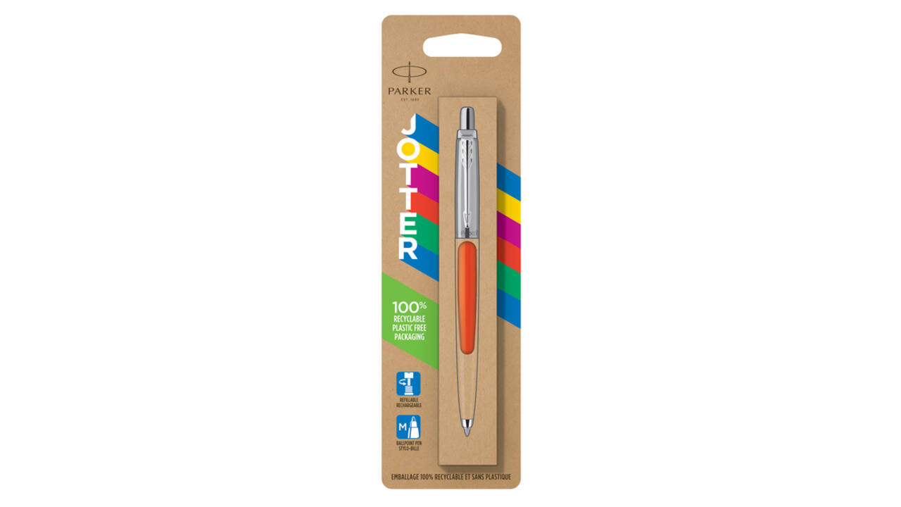 Balpen Parker Jotter Original orange CT medium blister à 1 stuk