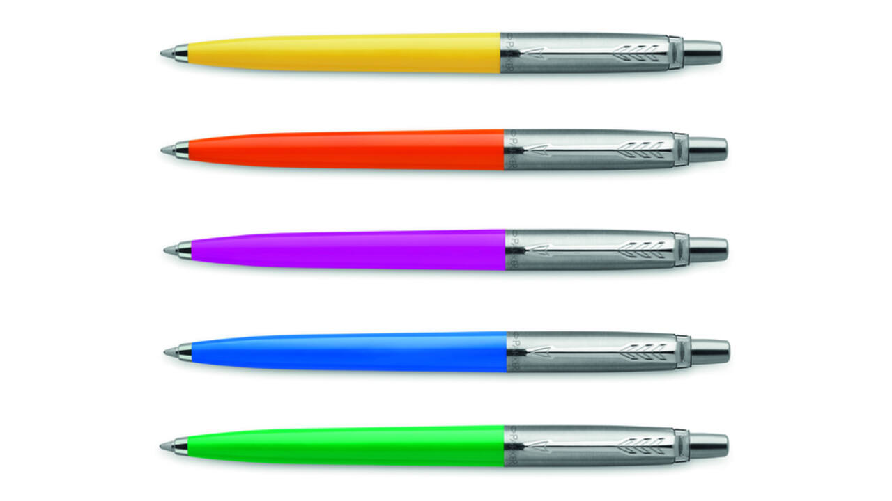 Balpen Parker Jotter Original CT M transitbox 20 assortikleuren