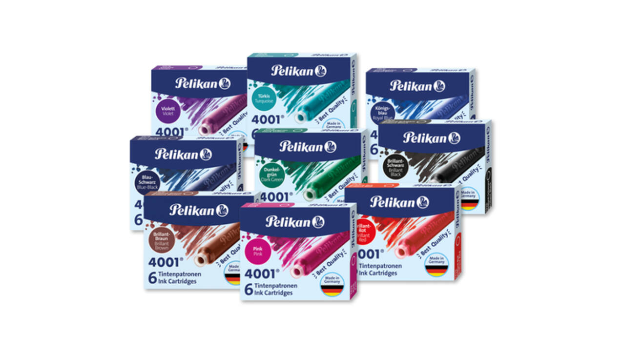 Inktpatroon Pelikan 4001 rood 6 stuks