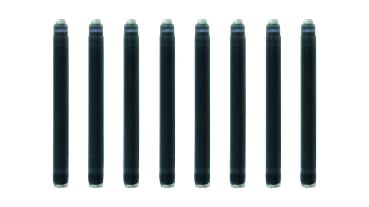 Inktpatroon Waterman nr 23 lang zwart pak à 8 stuks