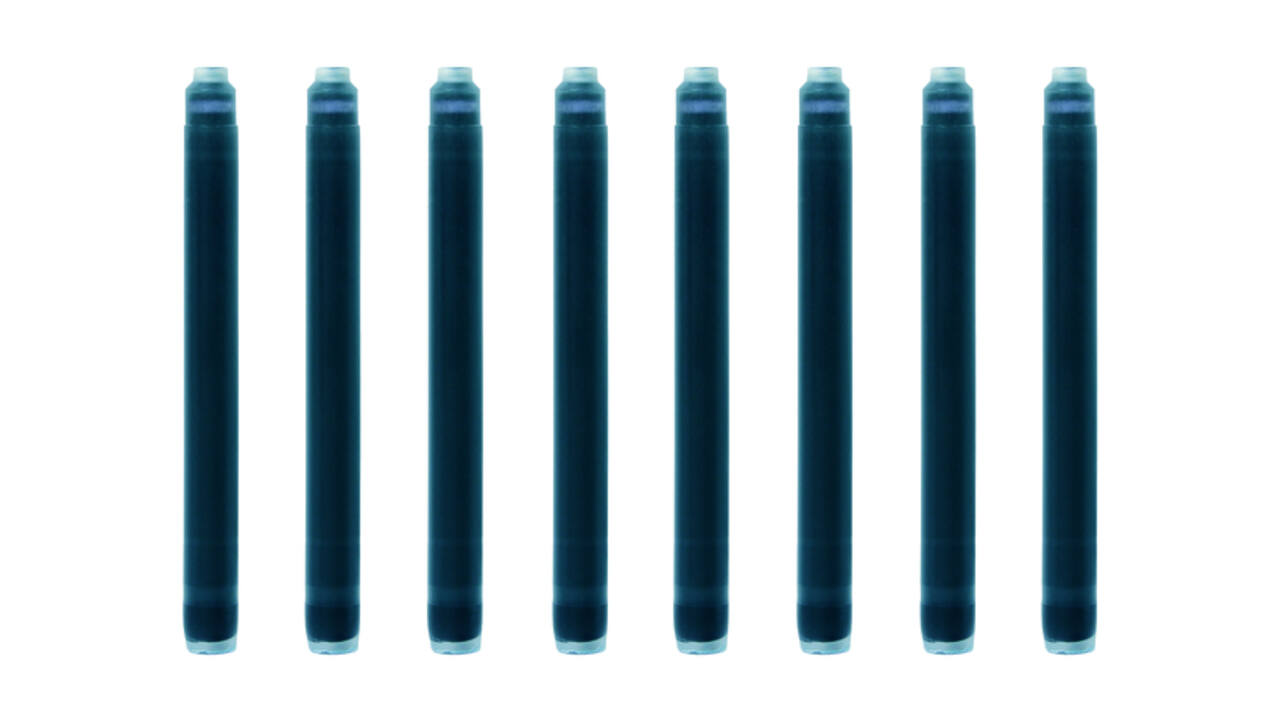 Inktpatroon Waterman nr 23 lang blauw pak à 8 stuks