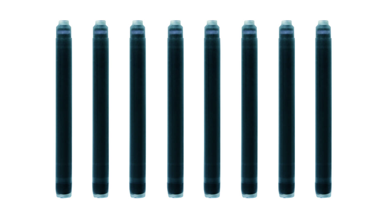 Inktpatroon Waterman nr 23 lang blauwzwart pak à 8 stuks