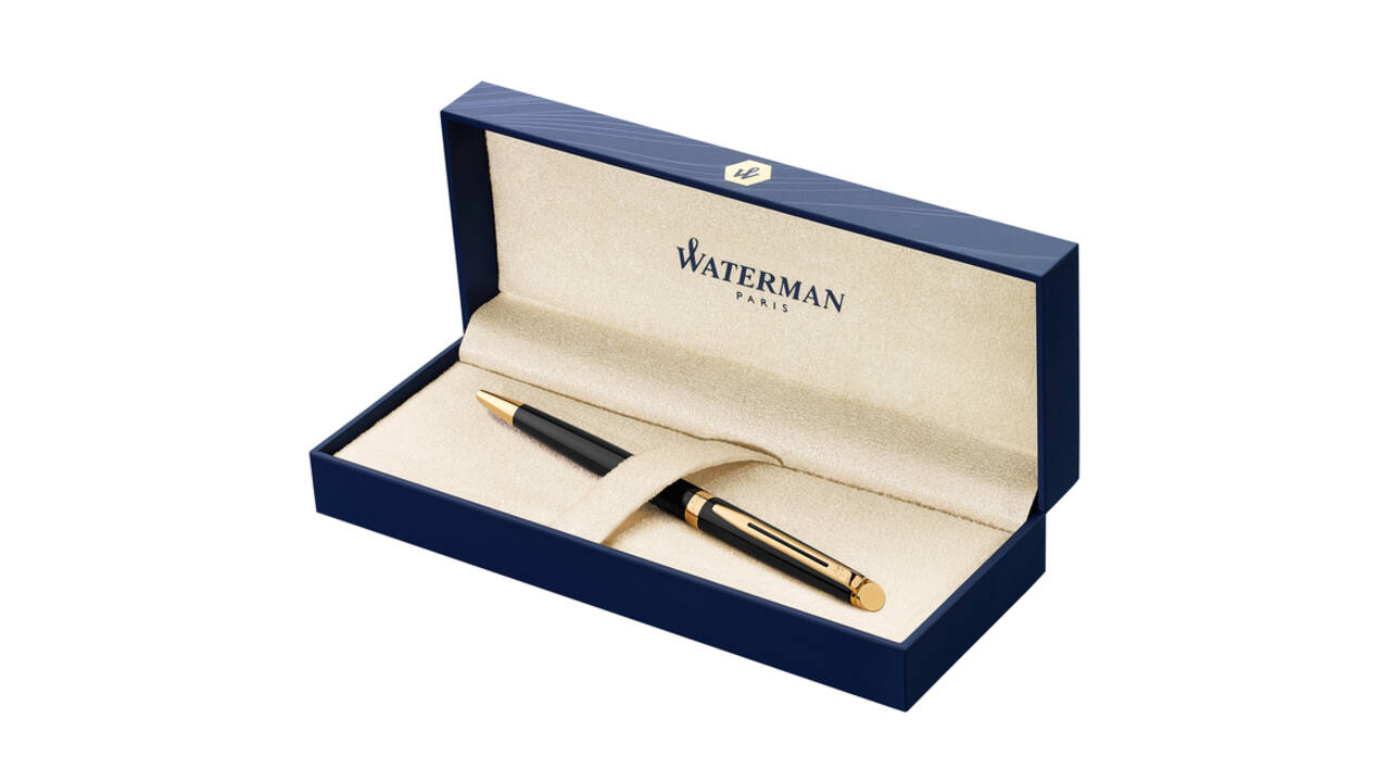 Balpen Waterman Hémisphère black lacquer GT medium