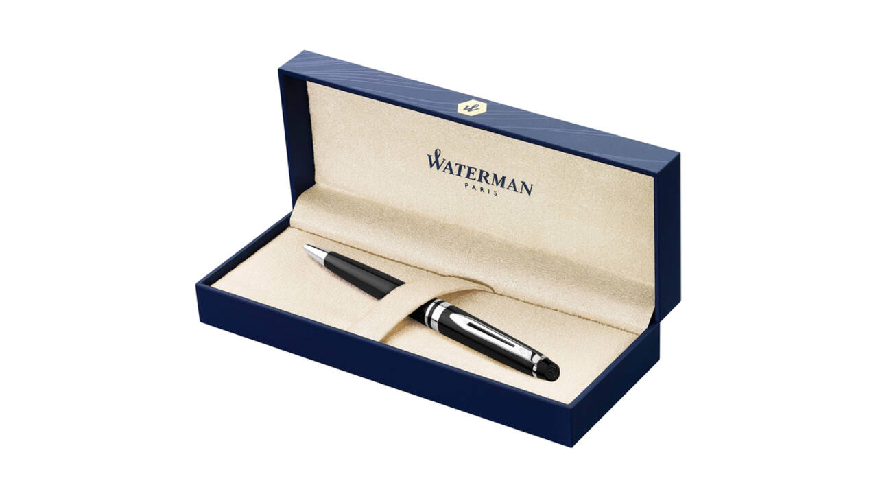 Balpen Waterman Expert black lacquer CT medium