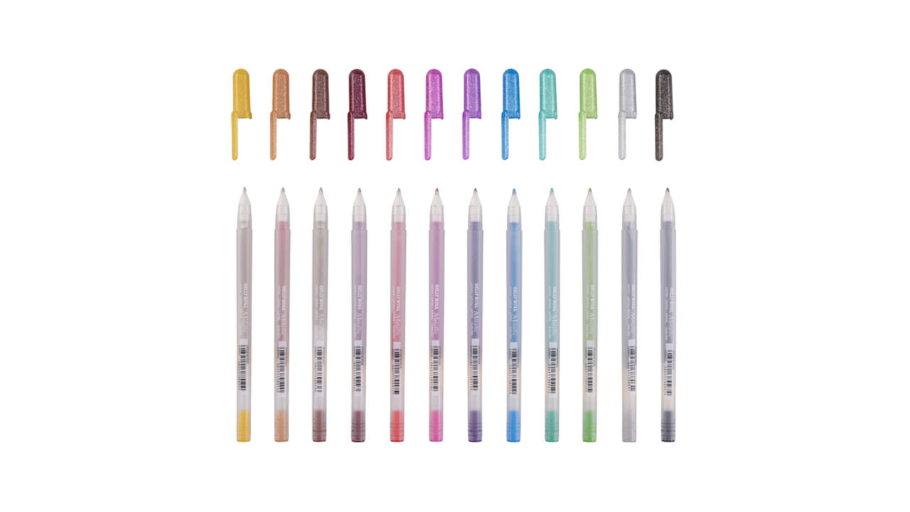 Gelschrijver Sakura Gelly Roll Metallic set à 12 kleuren