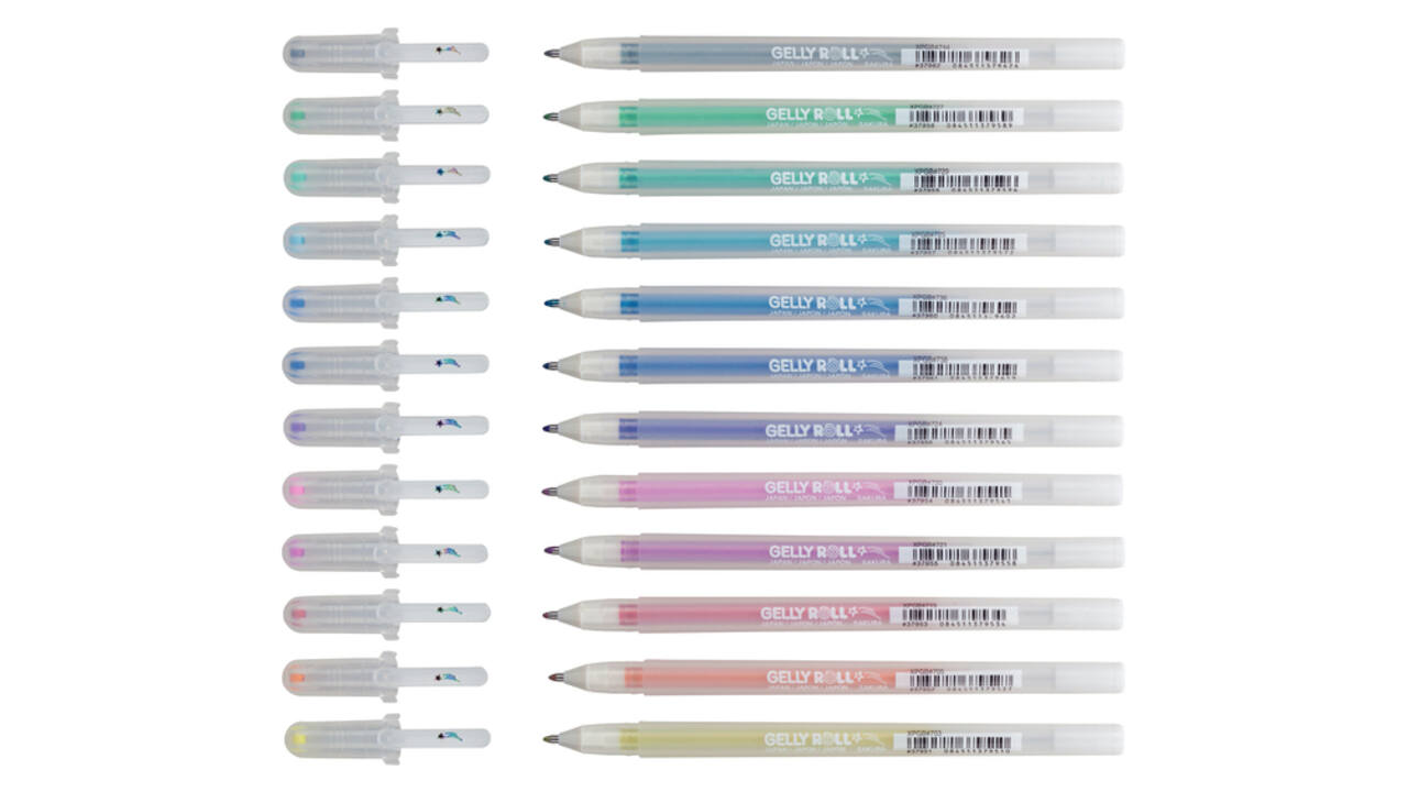Gelschrijver Sakura Gelly Roll Stardust set à 12 kleuren