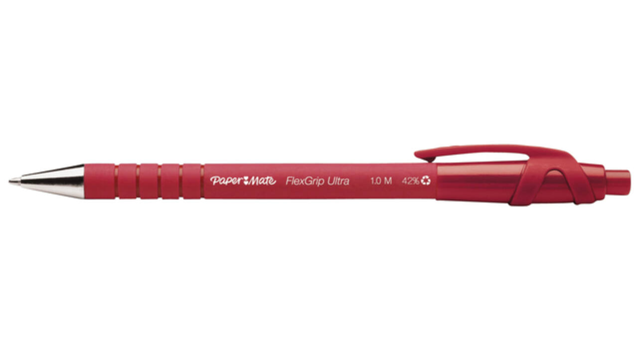 Balpen Paper Mate Flexgrip Ultra medium rood