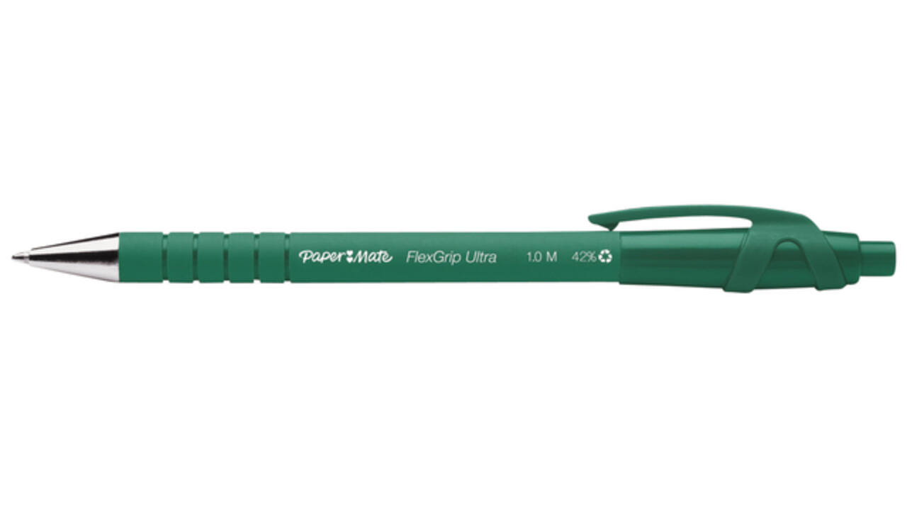 Balpen Paper Mate Flexgrip Ultra medium groen