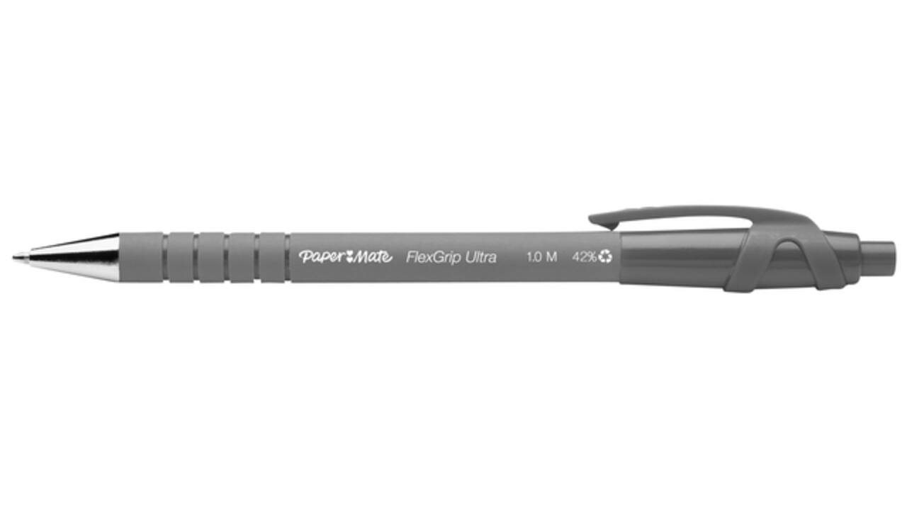 Balpen Paper Mate Flexgrip Ultra medium zwart valuepack 30+6 gratis
