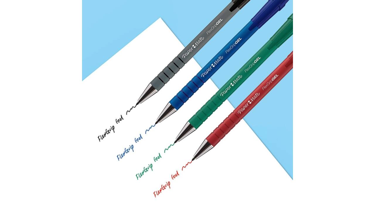 Balpen Paper Mate Flexgrip Ultra medium blauw valuepack 30+6 gratis