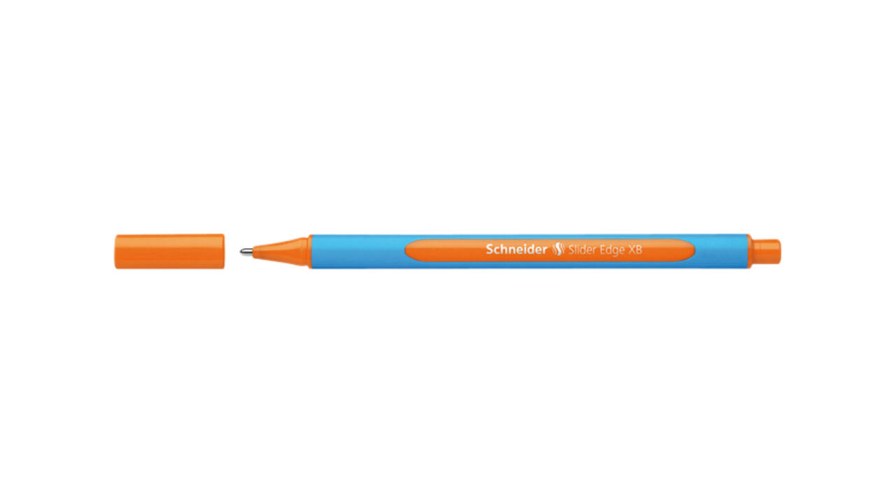 Balpen Schneider Slider Edge extra breed oranje