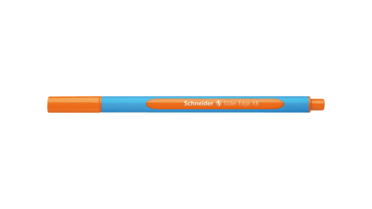 Balpen Schneider Slider Edge extra breed oranje