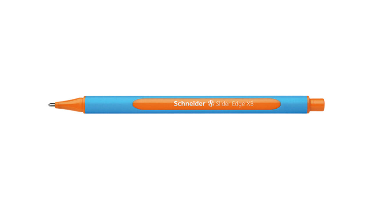 Balpen Schneider Slider Edge extra breed oranje