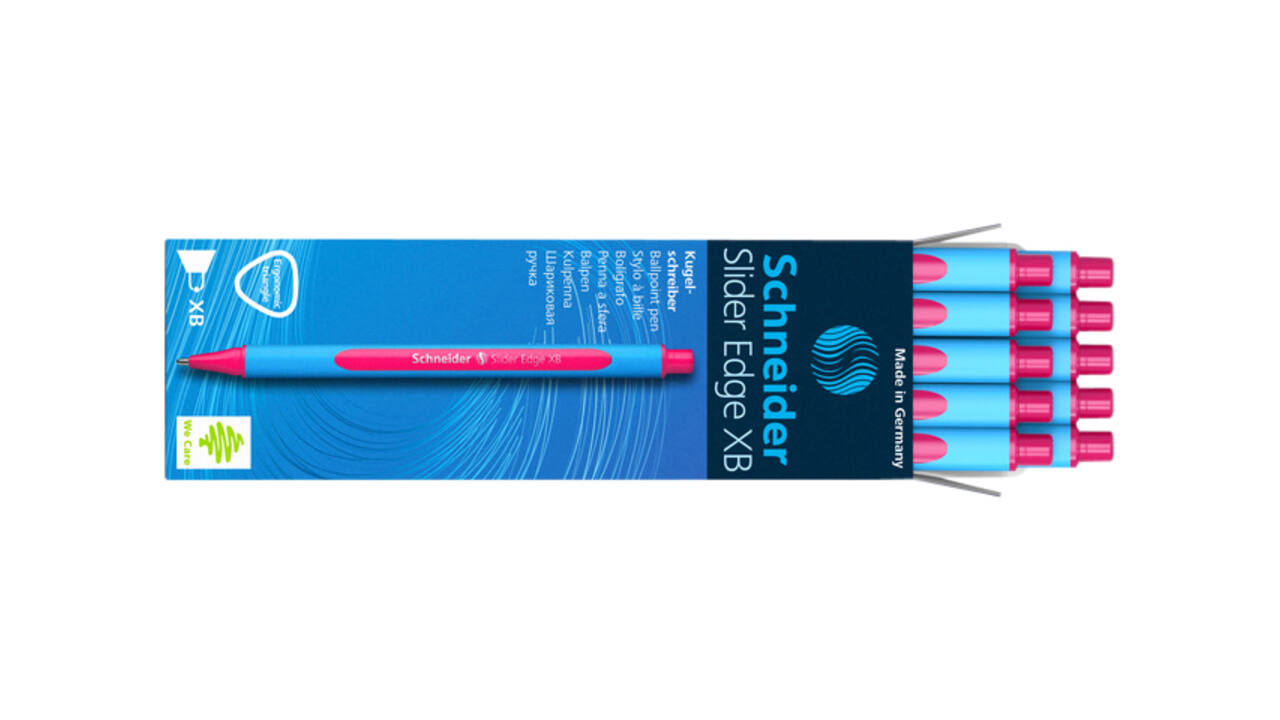 Balpen Schneider Slider Edge extra breed roze