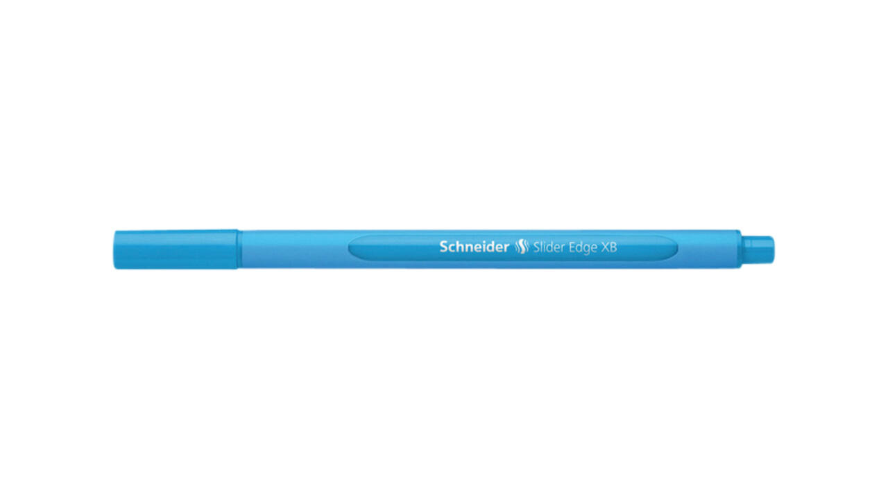 Balpen Schneider Slider Edge extra breed lichtblauw