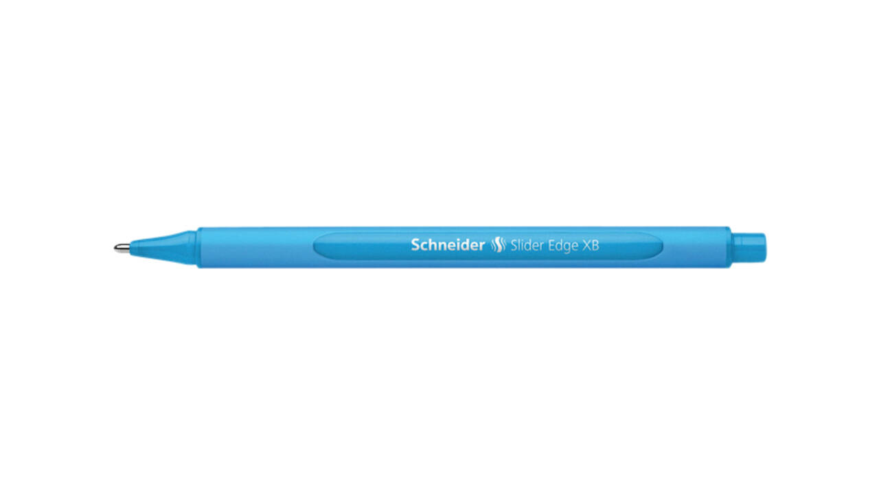 Balpen Schneider Slider Edge extra breed lichtblauw
