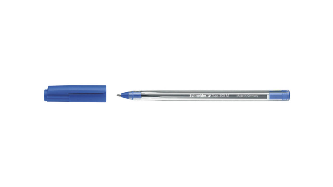 Balpen Schneider Tops 505 medium blauw