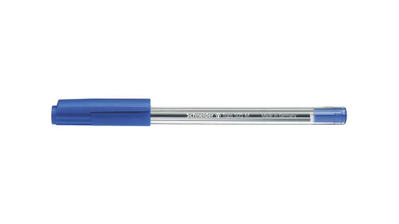 Balpen Schneider Tops 505 medium blauw
