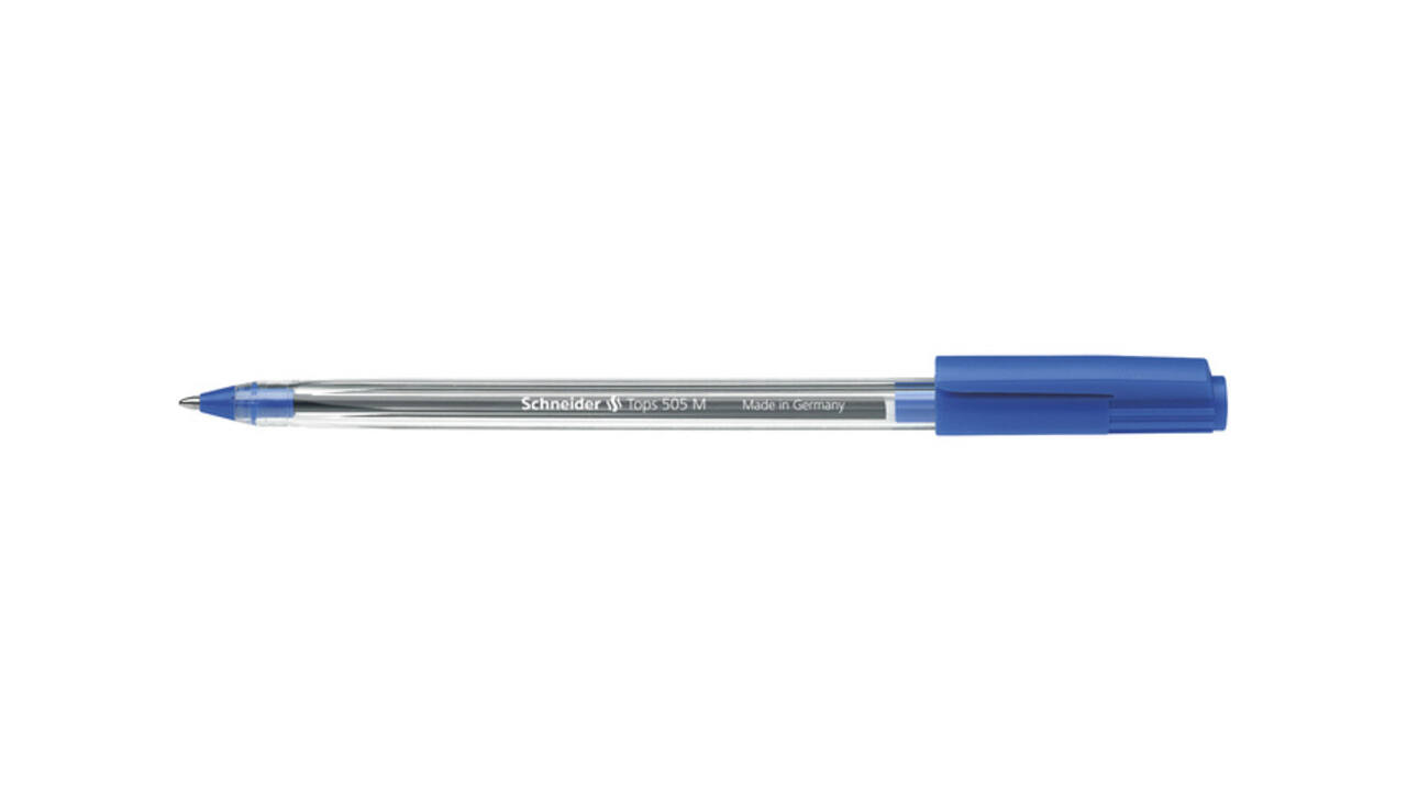 Balpen Schneider Tops 505 medium blauw