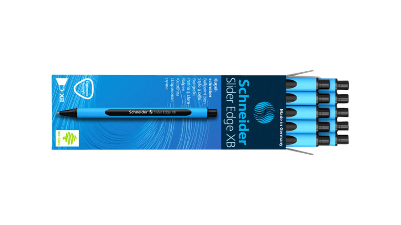 Balpen Schneider Slider Edge extra breed zwart
