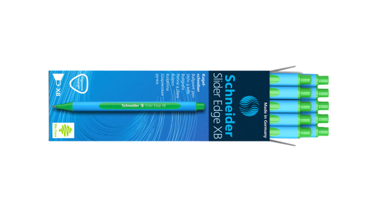 Balpen Schneider Slider Edge extra breed groen
