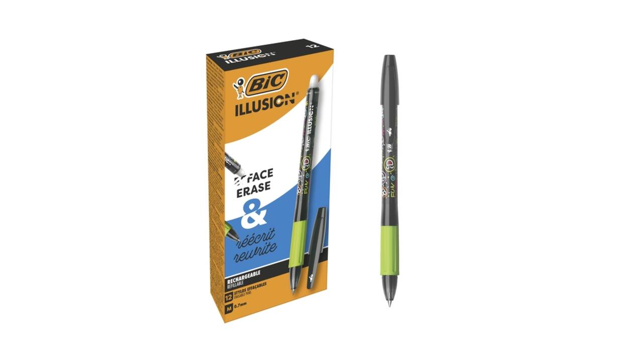 Gelschrijver Bic Gel-ocity illusion medium zwart