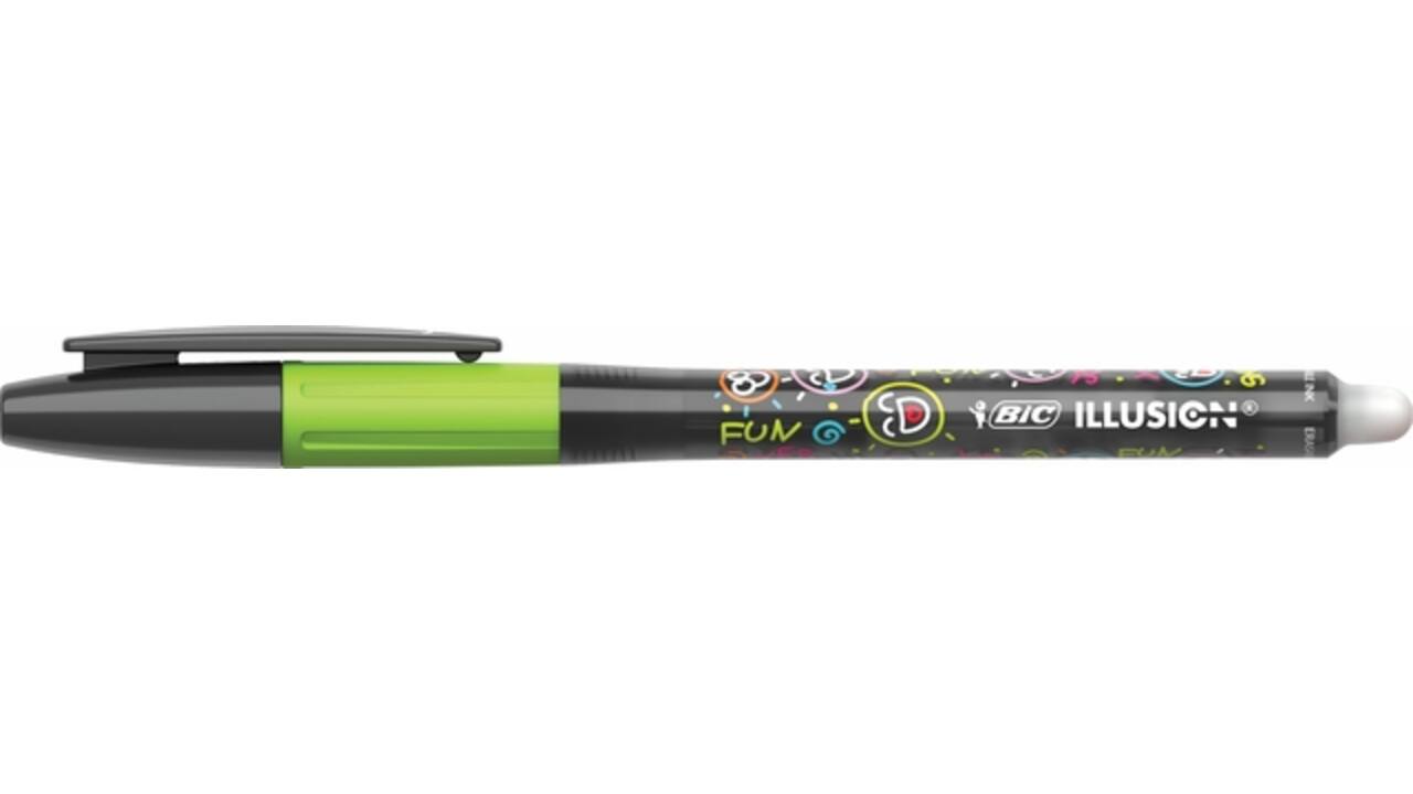 Gelschrijver Bic Gel-ocity illusion medium zwart