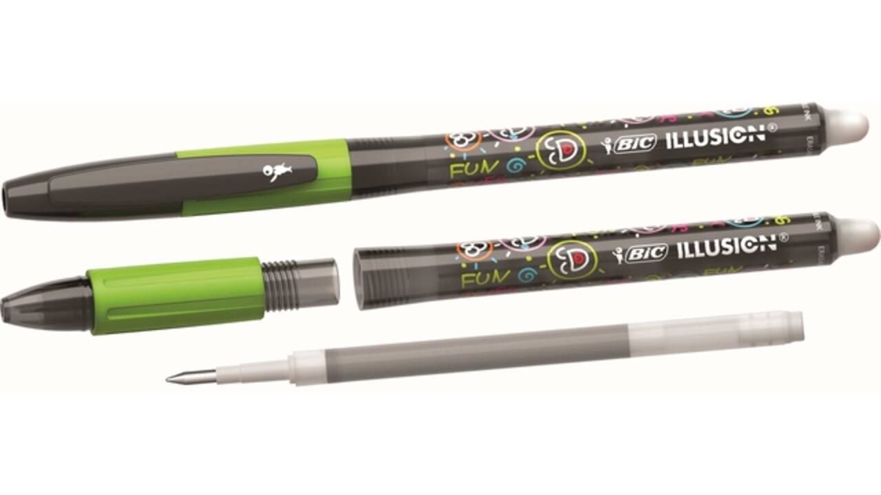 Gelschrijver Bic Gel-ocity illusion medium zwart