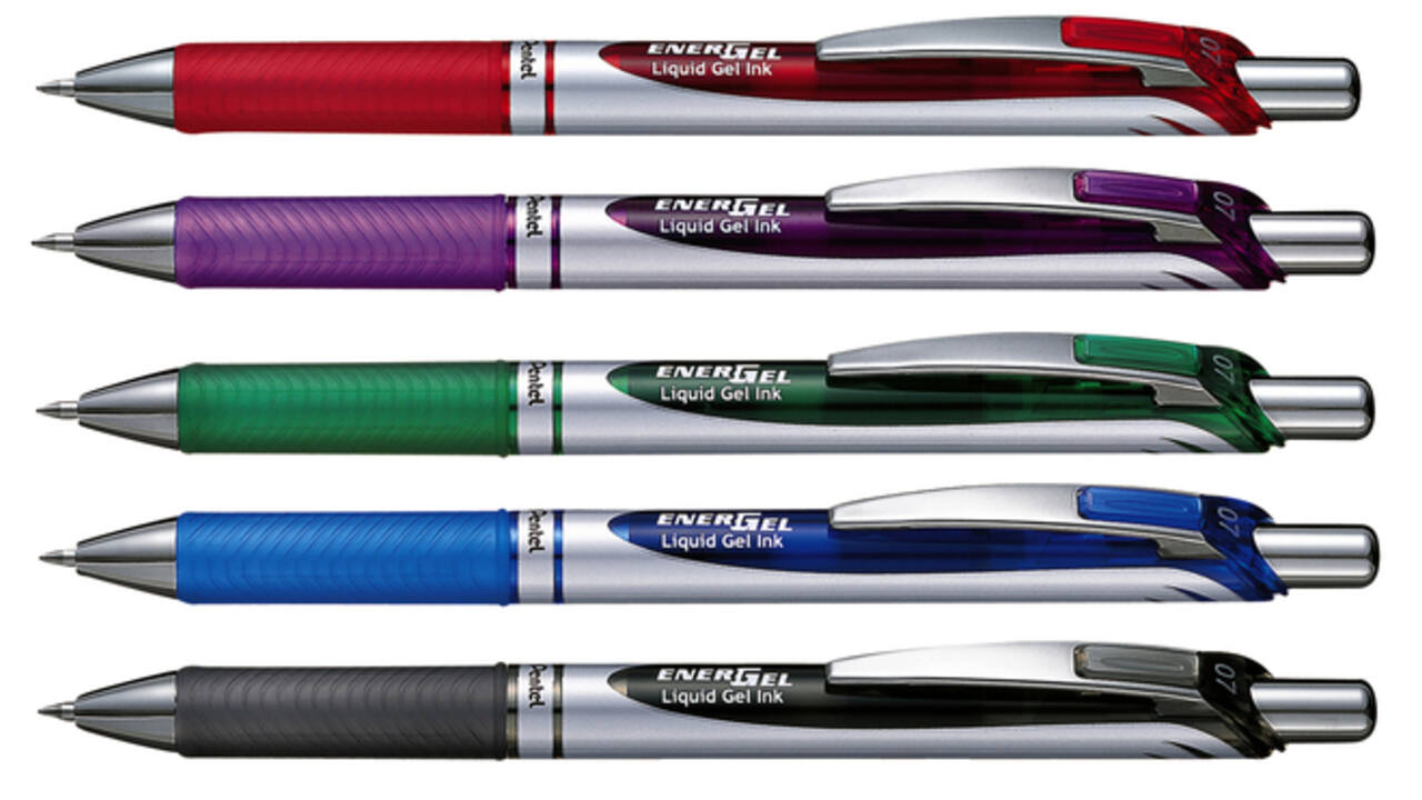 Gelschrijver Pentel BL77 Energel medium rood