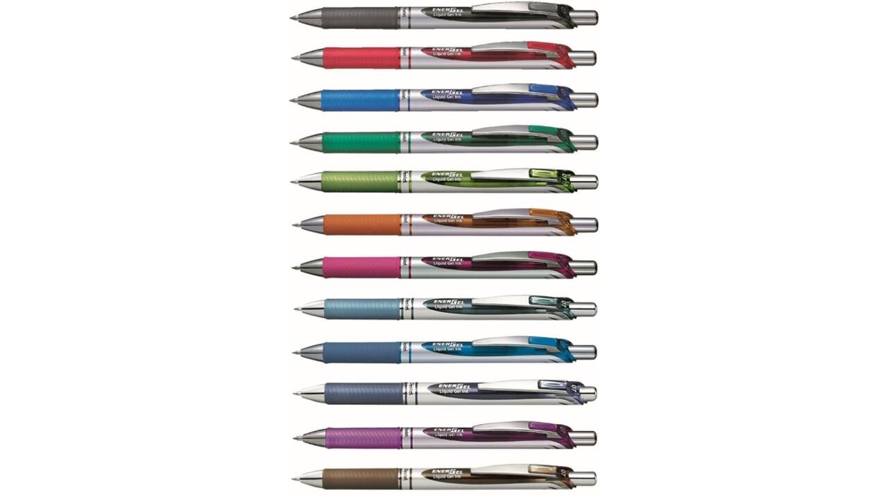 Gelschrijver Pentel BL77 Energel medium rood