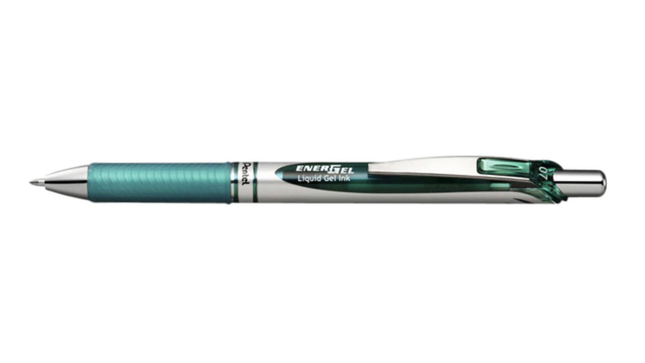 Gelschrijver Pentel BL77 Energel medium turquoise