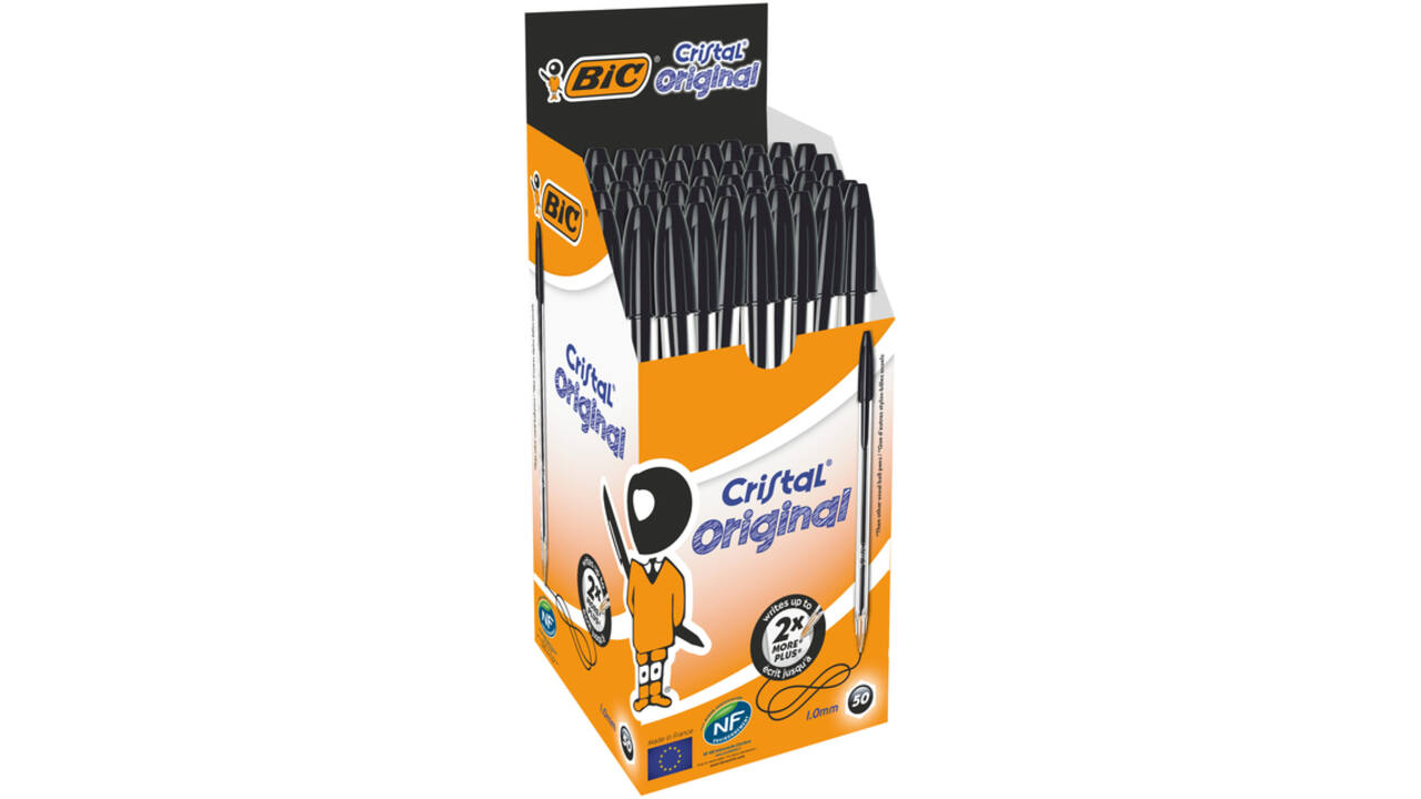 Balpen Bic Cristal medium zwart