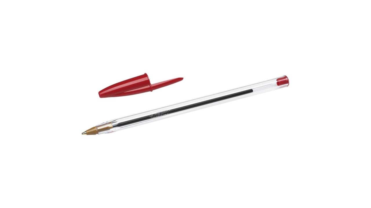Balpen Bic Cristal medium rood