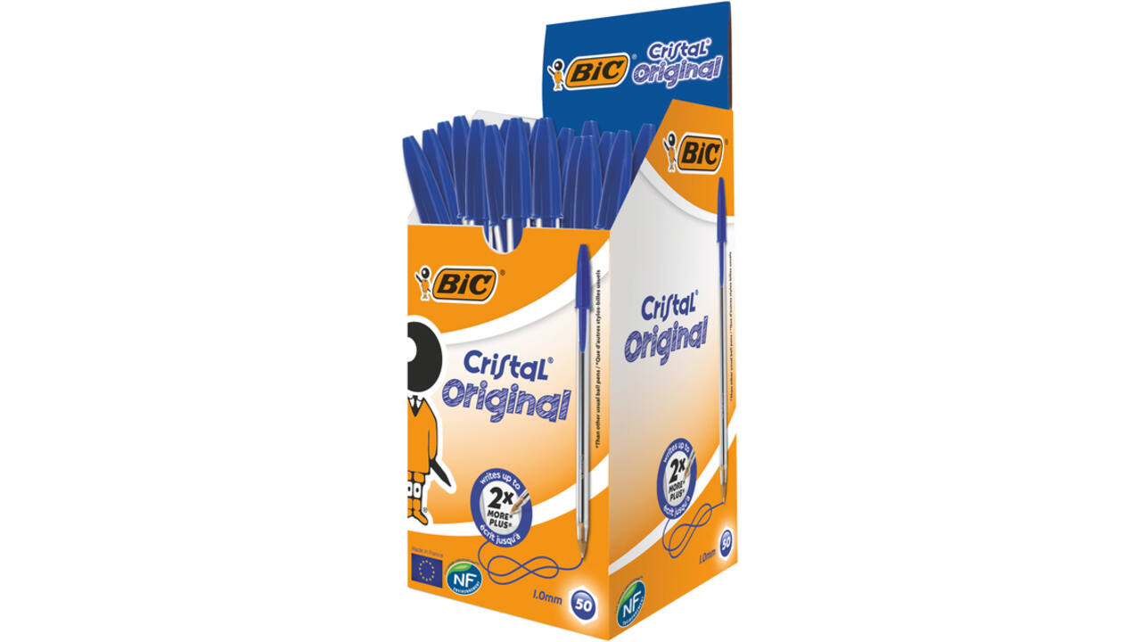 Balpen Bic Cristal medium blauw