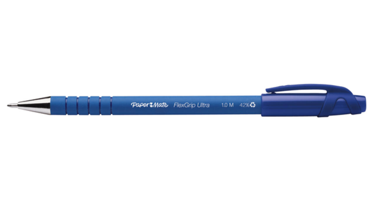 Balpen Paper Mate Flexgrip Ultra stick medium blauw