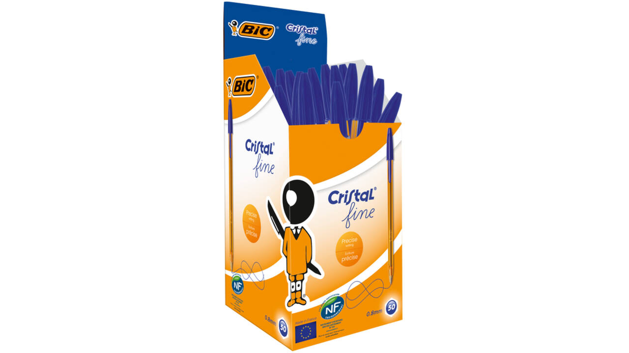 Balpen Bic Cristal fijn blauw