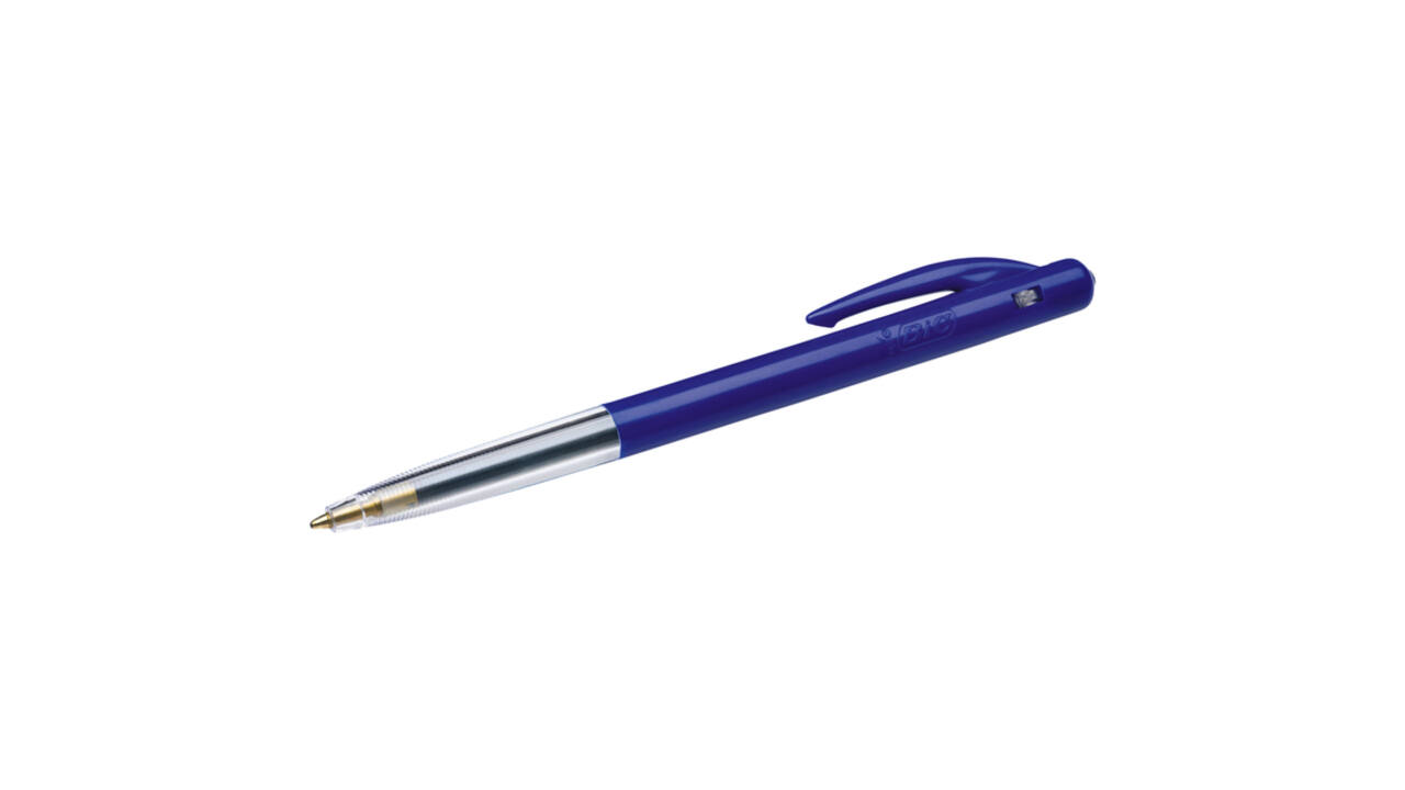 Balpen Bic M10 medium blauw blister à 10 stuks