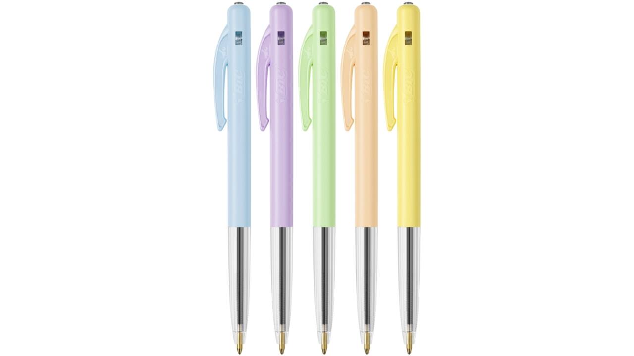 Balpen Bic M10 medium pastel assorti 8+2 gratis